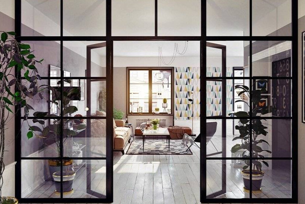 Glass partition