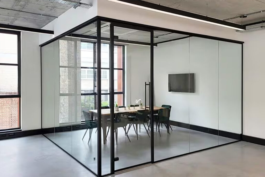 Glass partition copy